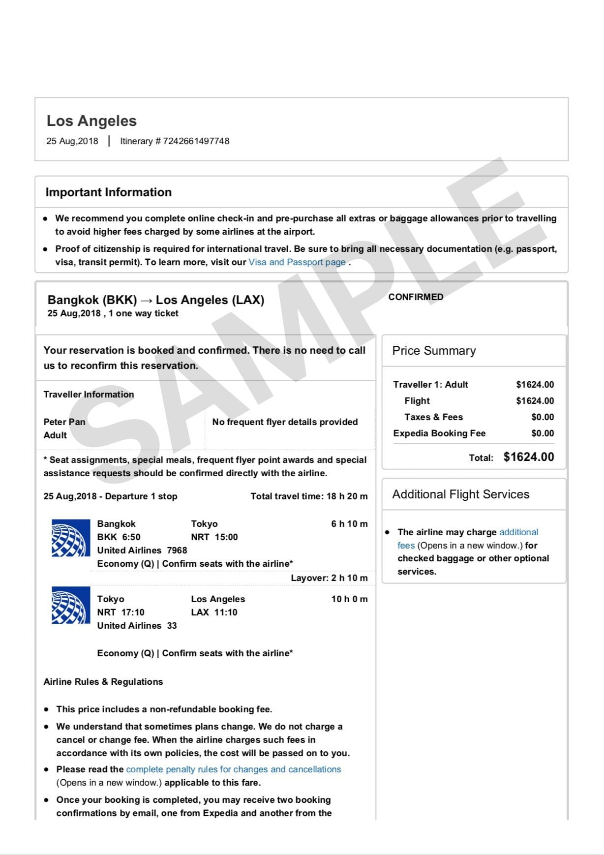 Dummy Ticket Generator Get The Pdf Now And Save Your Time Fake flight confirmation email template